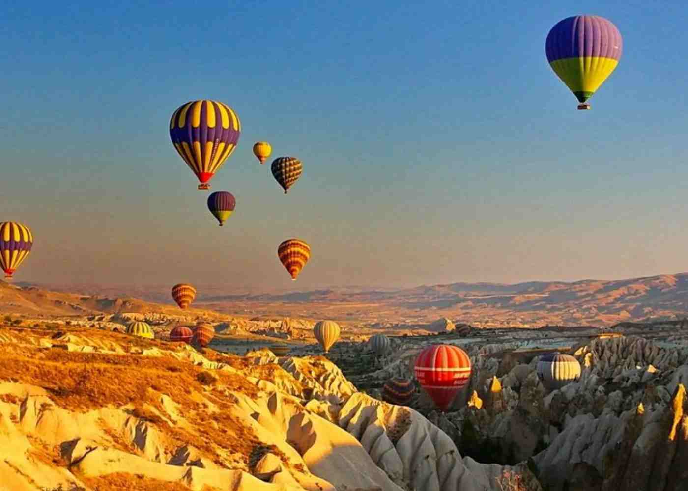 Hot air ballooning over the Atacama Desert