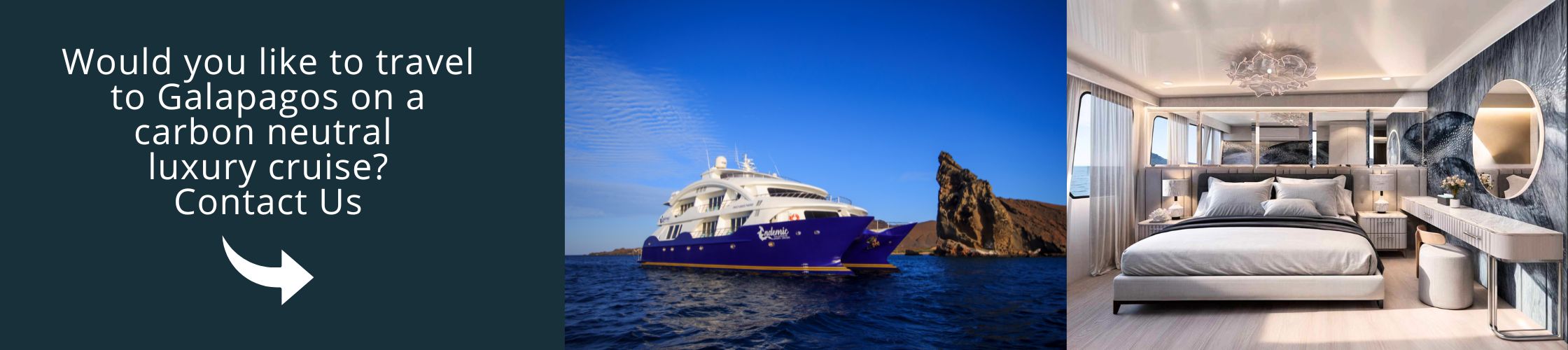 Visit Galapagos on a carbon neutral luxury cruise with us