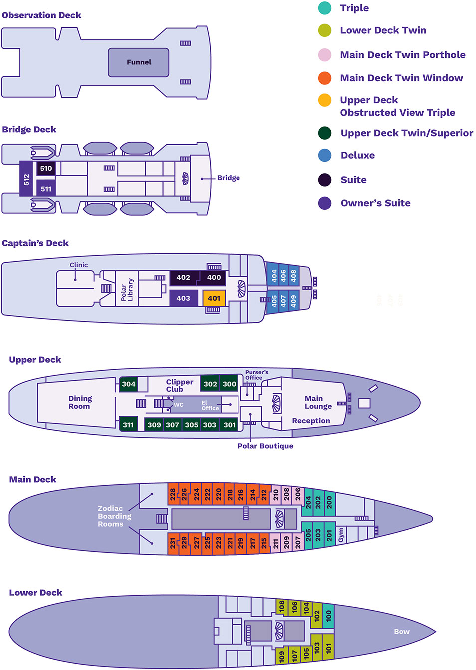 G Expedition - Deck Plans